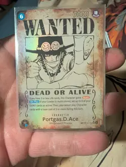 Portgas.D.Ace Wanted Poster OP13-119 One Piece Carrying On His Will ERROR - Image 1