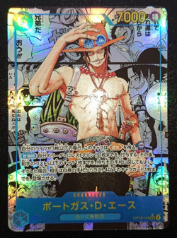 Ace OP13-119 SEC Manga Alt Art Carrying on His Will Japanese One Piece Card - Image 1