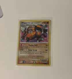 Pokemon Card Rhyperior 10/147 Holo Rare Platinum Supreme Victors lightly played - Image 1