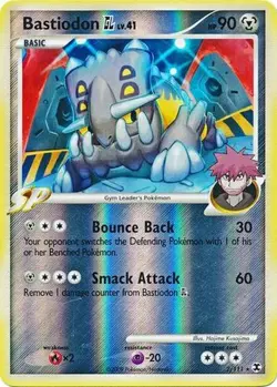 Pokemon Platinum Rising Rivals Bastiodon Rare Reverse Holo 2/111 - Image 1
