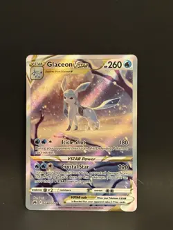Glaceon VSTAR GG40/GG70 Holo Rare VSTAR Crown Zenith Galarian Gallery Pokemon NM - Image 1