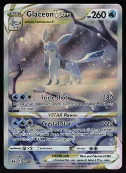 Glaceon Vstar GG40/GG70 Crown Zenith: Galarian Gallery Pokemon TCG Card NM - Image 1