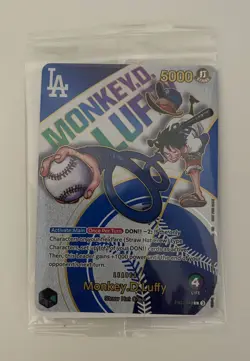 Bandai One Piece Card Game Monkey D. Luffy Leader Card EB02-010 Regular - Image 1