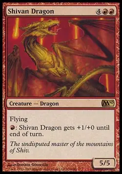1x Shivan Dragon M10 MtG Magic Red Rare 1 x1 Card Cards - Image 1