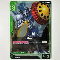 Gyan GD01-032 Newtype Rising Gundam Card Game TCG - Rare Near Mint Holo - Image 1