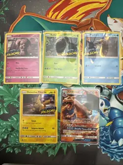 Detective Pikachu The Movie Stamped Promo Cards Set Of 5 - Image 1