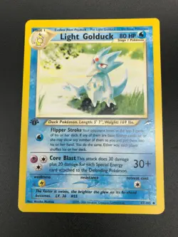 Light Golduck 1st Edition 47/105 Uncommon Neo Destiny Pokemon WOTC NM 2002 - Image 1