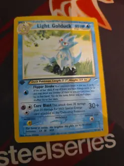 Pokemon Cards: 1st Edition Neo Destiny Uncommon: Light Golduck 47/105 - Image 1