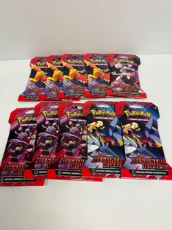 Pokemon Scarlet & Violet DESTINED RIVALS Lot of 19 SLEEVED PACKS Free Shipping - Image 1