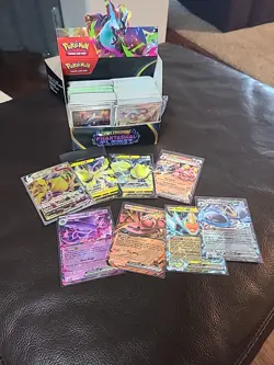 Phantasmal Flames Pokemon Cards EX Holo Vmax Bundle - Image 1