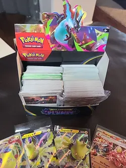Phantasmal Flames Pokemon Cards EX Holo Vmax Bundle - Image 3