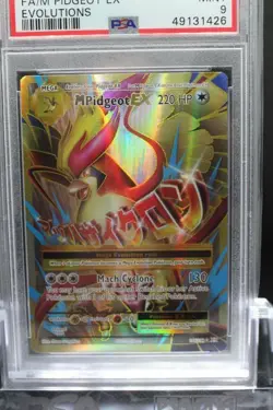 2016 Pokemon XY Evolutions 105/108 Full Art M Pidgeot EX PSA 9 Mint - Image 2