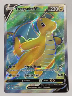 Dragonite V 76/78 Pokemon GO Ultra Rare Full Art Holo Pokemon TCG NM+ - Image 1