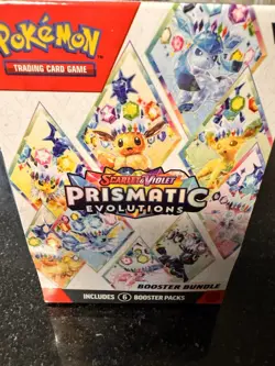 Pokemon TCG Prismatic Evolutions Booster Bundle New Factory Sealed In Hand - Image 2