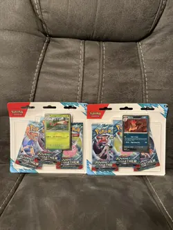 Lot Of 2 Pokemon TCG: Journey Together 3-Pack Blister Factory Sealed - Image 1