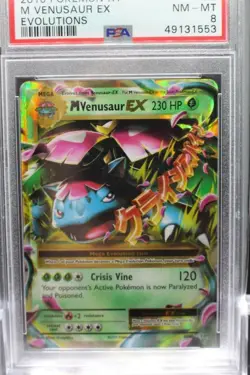 2016 Pokemon XY Evolutions 2/108 M Venusaur EX PSA 8 Mint - Image 2