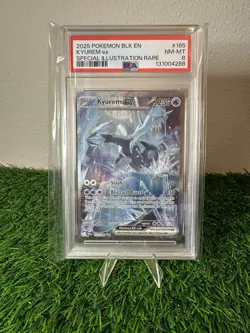 2025 Pokemon BLK EN-BLACK BOLT SPECIAL ILLUSTRATION RARE KYUREM #165 PSA 8 - Image 1