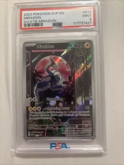 2023 POKEMON SVP EN SV BLACK STAR PROMO #013 MIRAIDON PSA 9 MINT - Image 2