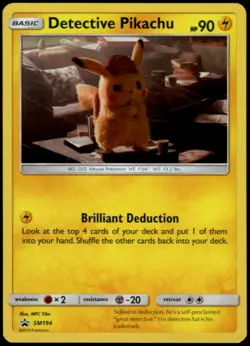 Pokemon Detective Pikachu Promo Movie Rare SM190 Holographic Lot of 5 FAST Ship - Image 1