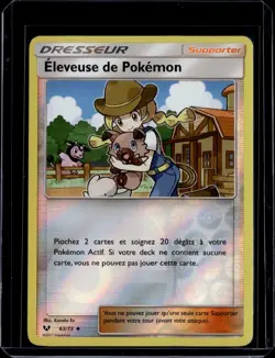 Pokemon Breeder Uncommon Shining Legends Reverse Holo(FRENCH) (NM) / Pokemon TCG - Image 1