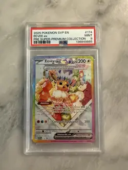 Pokemon 2025 Eevee ex PSA 9 Holo Promo Scarlet & Violet EX 174 Tera - Image 1