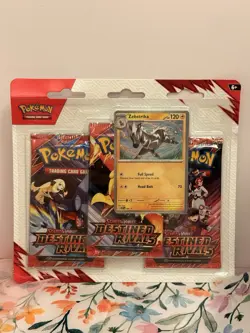 Pokemon Destined Rivals Triple Blister Zebstrika | Factory Sealed Fast Shipping - Image 1