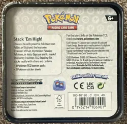 3 x Pokemon Stacking Tins 2025 Inc 9 Booster Packs & Stickers Brand New & Sealed - Image 2