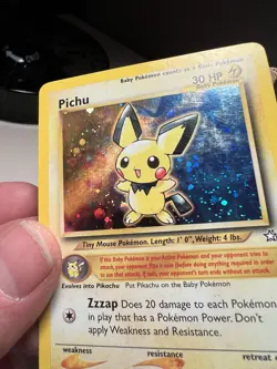 Pokemon TCG Pichu Holo Rare Neo Genesis 12/111 LP/EX Condition See Pictures - Image 5
