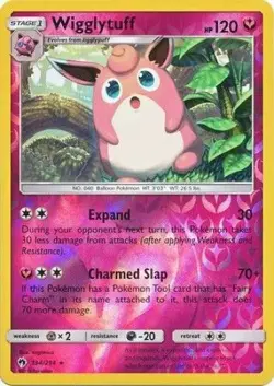 Wigglytuff 134/214 S&M Lost Thunder REVERSE HOLO PERFECT MINT! Pokemon - Image 1