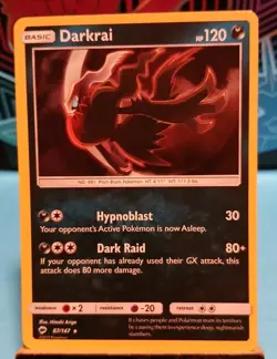 Darkrai 87/147 Sm-Burning Shadows Holo Mint Condition Clean 2017 Pokemon - Image 2