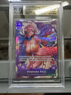 One Piece 2024 Wings of the Captain Vinsmoke Reiju Alt Art OP06-069 Beckett 9.5 - Image 1