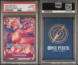👑 2024 One Piece WINGS OF THE CAPTAIN OP06-069 VINSMOKE REIJU ALT ART🇺🇸PSA 10 - Image 3