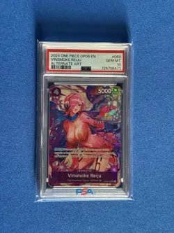 Vinsmoke Reiju One Piece Wings of the Captain OP06-069 Alt Art Super Rare PSA 10 - Image 2