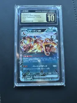 Charizard ex 115/190 Sv4a: Shiny Treasure Ex Holo (Japanese) Pristine 10 CGC - Image 1