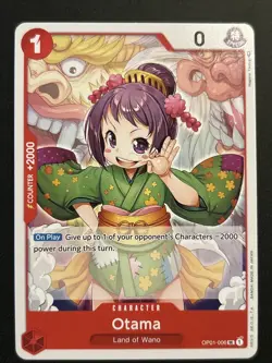 Otama OP01-006 Uncommon Regular Romance Dawn One Piece TCG LP - Image 1