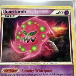 Spiritomb Triumphant Holo Rare Pokemon TCG 10/102 HeartGold & SoulSilver - Image 3