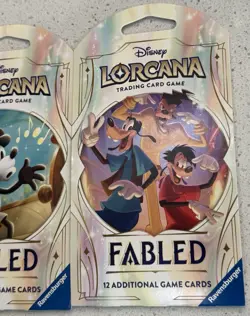Disney Lorcana TCG - Fabled - Booster Pack - 3 Art Pack Lot - (3 Total Packs) - Image 4