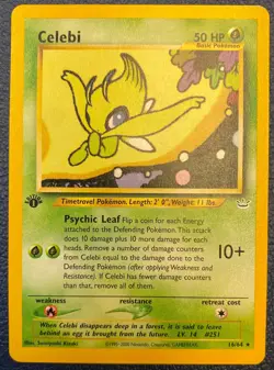 Celebi 16/64 Neo Revelation 1st edition (2000) Vintage WOTC Rare - LP - Image 1