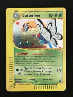 Butterfree Expedition Holo Pokemon WOTC Vintage Foil Rare Nintendo 5/165 2002 - Image 1