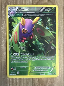 Dustox 8/108 REVERSE HOLO RARE XY Roaring Skies Pokemon HP 2015 - Image 1