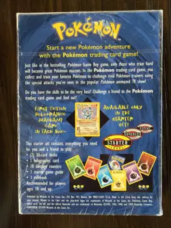 1999 Pokemon Base Set 2Player Starter Set Theme Deck WOTC Machamp Factory Sealed - Image 2