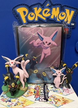 Pokemon Espeon & Umbreon Figure, Pin, 13 Card Sleeves Ship Fast - Image 1