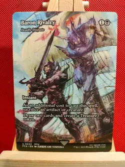 Baron Rivalry / Deadly Dispute (Borderless)- Final Fantasy - NM - Uncommon - MTG - Image 1