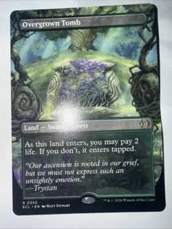 MTG Lorwyn Eclipsed REVERSIBLE SHOCKLANDS R Overgrown Tomb #0350 - Image 1