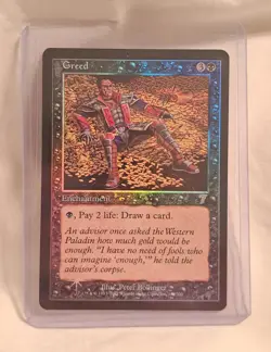 MTG 7th Edition Greed English Foil Seventh Edition - Image 1