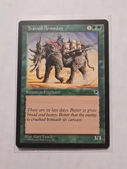 Trained Armodon - Tempest - LP - Common - Creature - MTG - Image 1