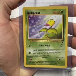Pokemon Bellsprout Common Unlimited Base Set 2 66/130 NM/MT Pokemon Card Vintage - Image 1