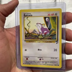 Rattata 89/130 Base Set 2 Unlimited Pokemon Common Card NM WOTC 2000 Vintage TCG - Image 2