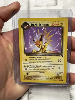 Pokemon TCG Team Rocket 38/82 Dark Jolteon Vintage Card Nintendo Uncommon Vtg NM - Image 1