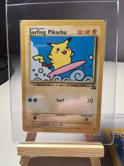 Pokemon TCG Flying Pikachu & Surfing Pikachu Black Star Promo WOTC Set of 2 - Image 2